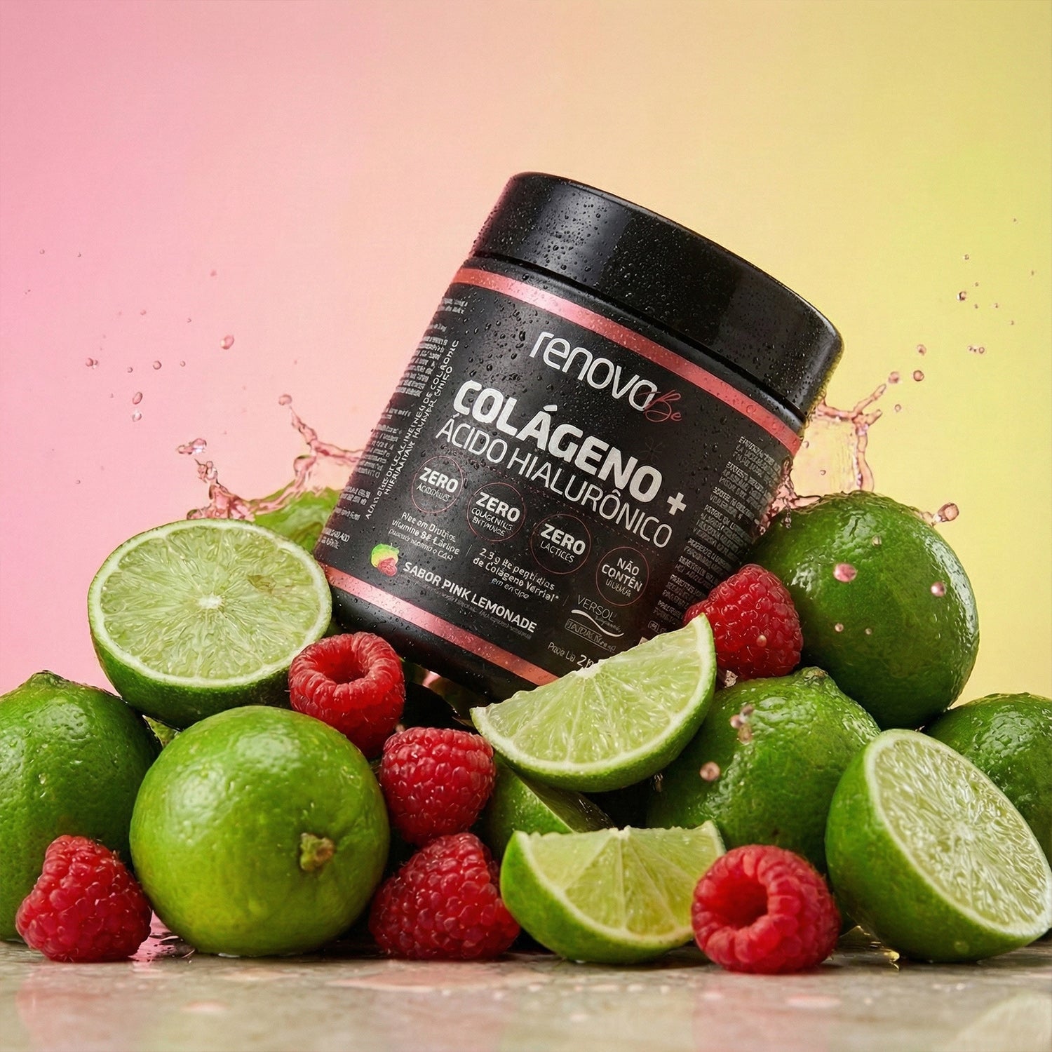Colágeno Verisol® + Ácido Hialurônico - Pink Lemonade
